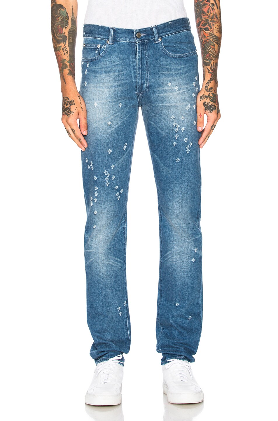 Image 1 of Givenchy Jeans in Pale Blue & Sky Blue