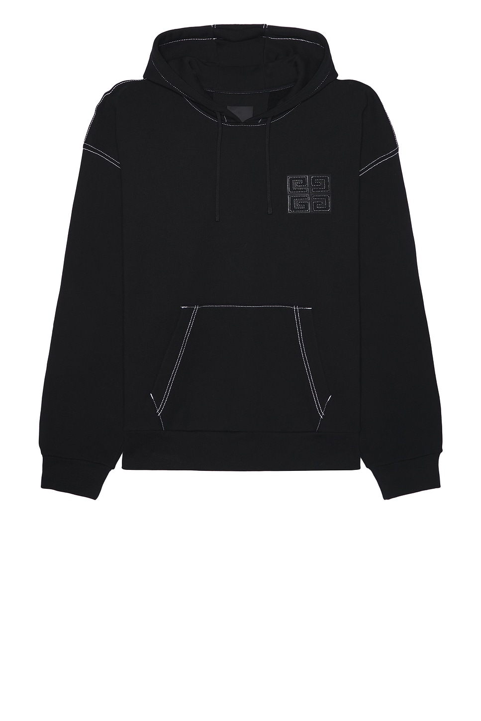 Boxy Fit Hoodie in Black