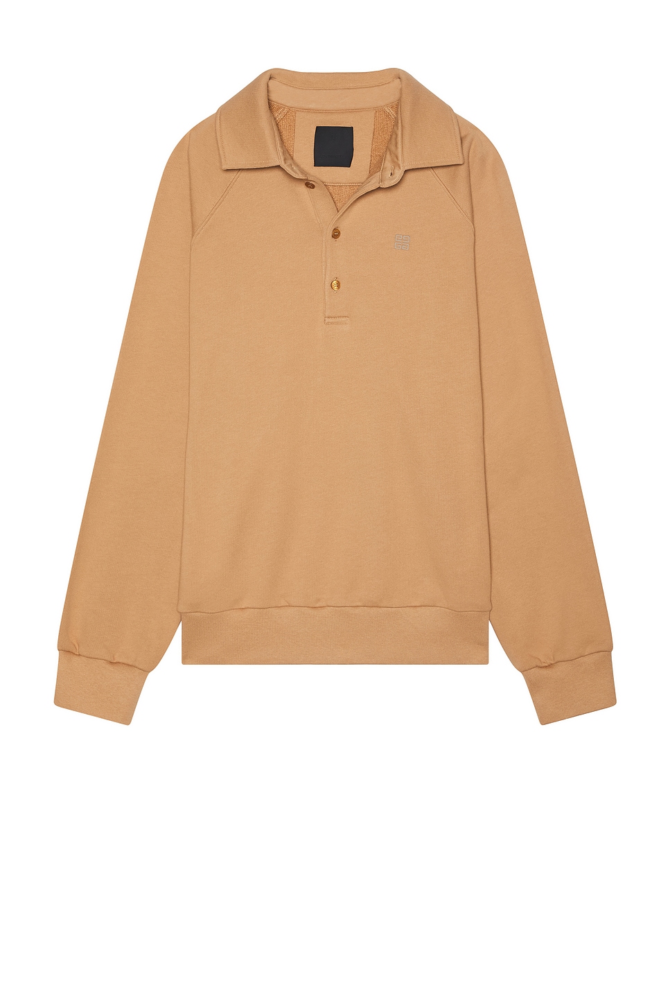 Polo Sweatshirt in Brown