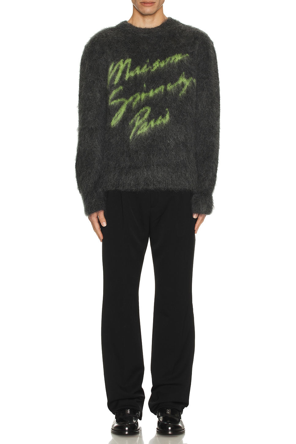 Image 1 of Givenchy Crew Neck Sweater in Charcoal