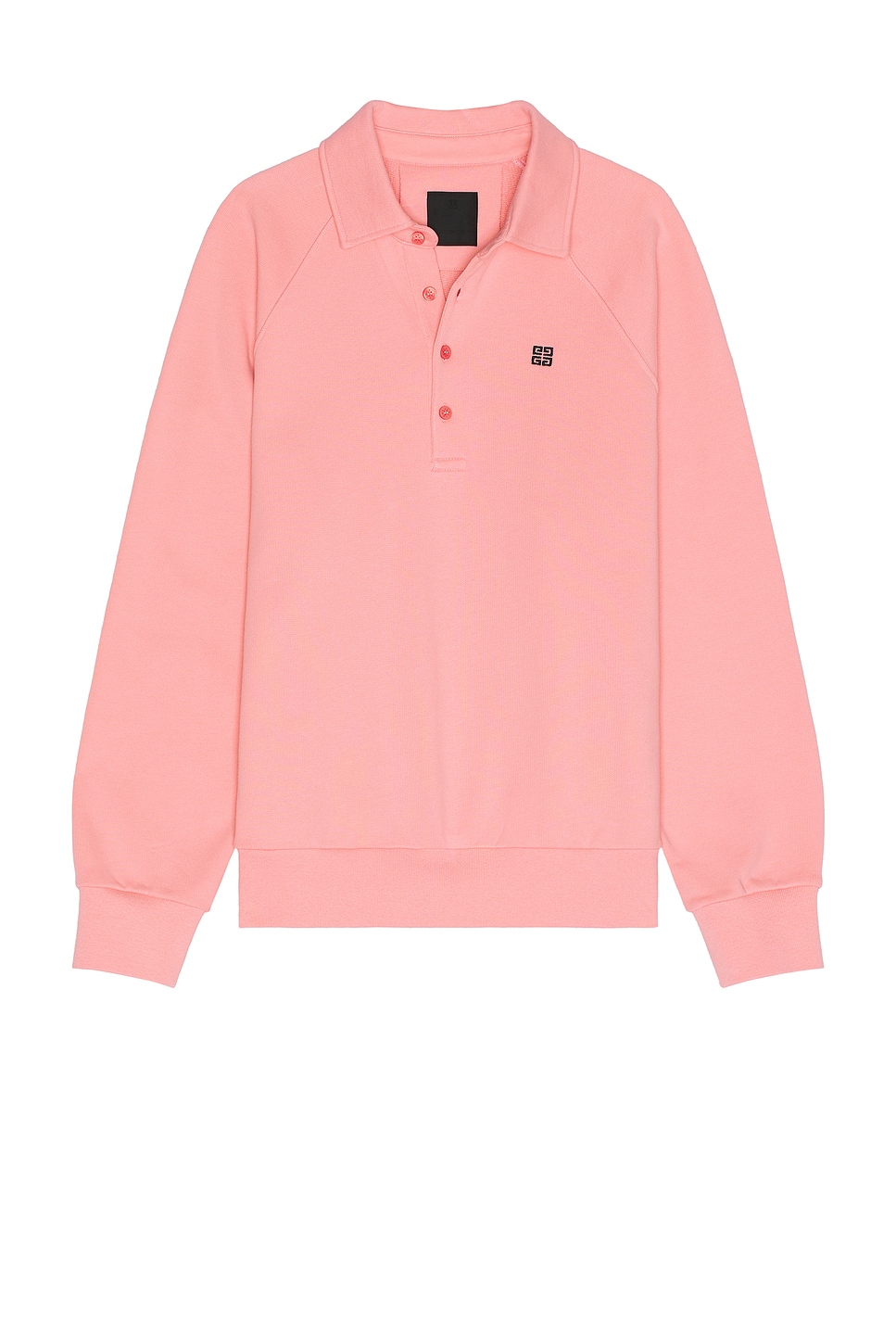 Image 1 of Givenchy Buttoned Sweatshirt in Candy Pink