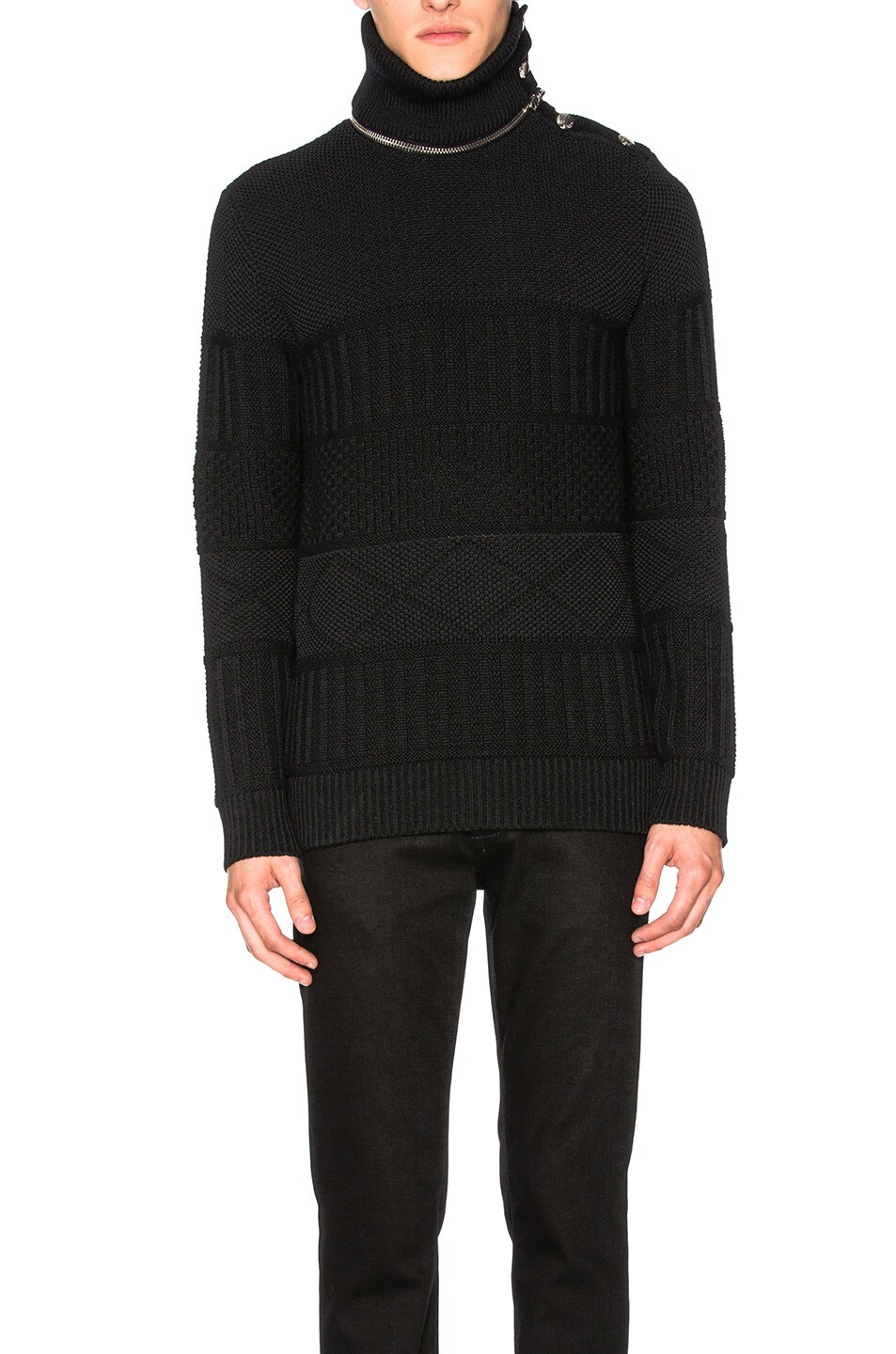 Image 1 of Givenchy Knit Turtleneck Sweater in Black