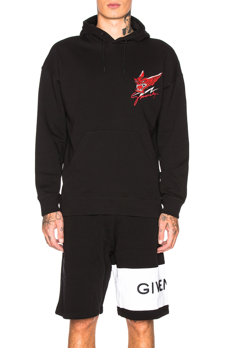 Image 1 of Givenchy Dragon Hoodie in Black