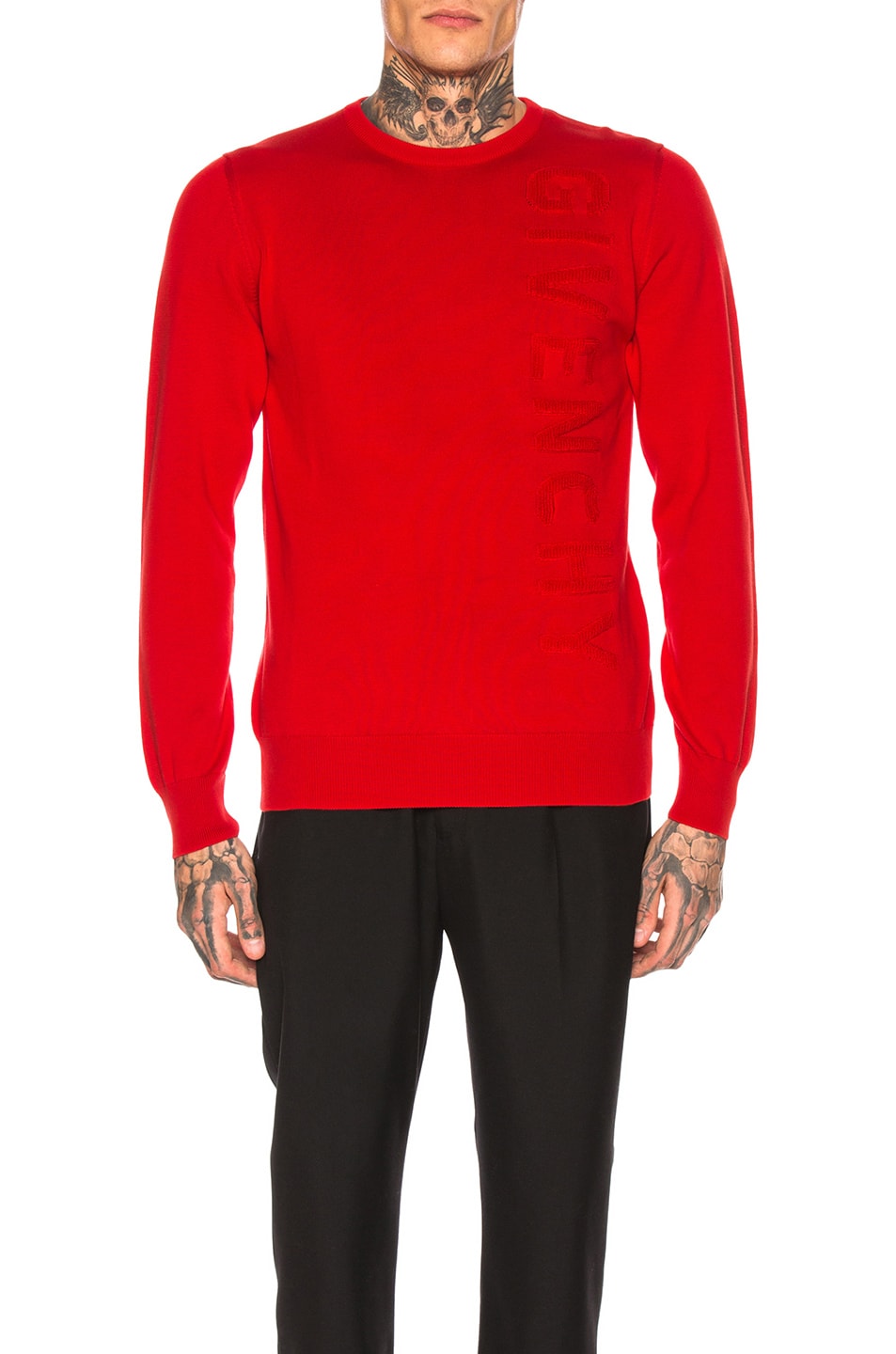 Image 1 of Givenchy Logo Sweatshirt in Red
