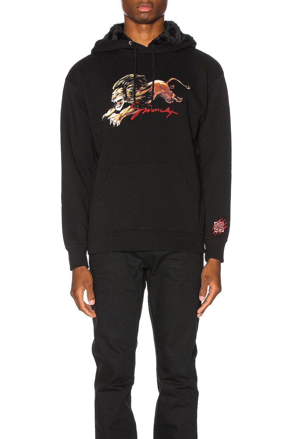 Image 1 of Givenchy Leo Hoodie in Black