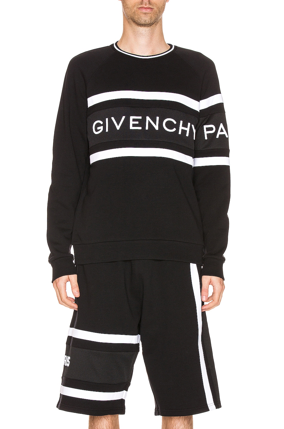 Image 1 of Givenchy Band Sweatshirt in Black & White