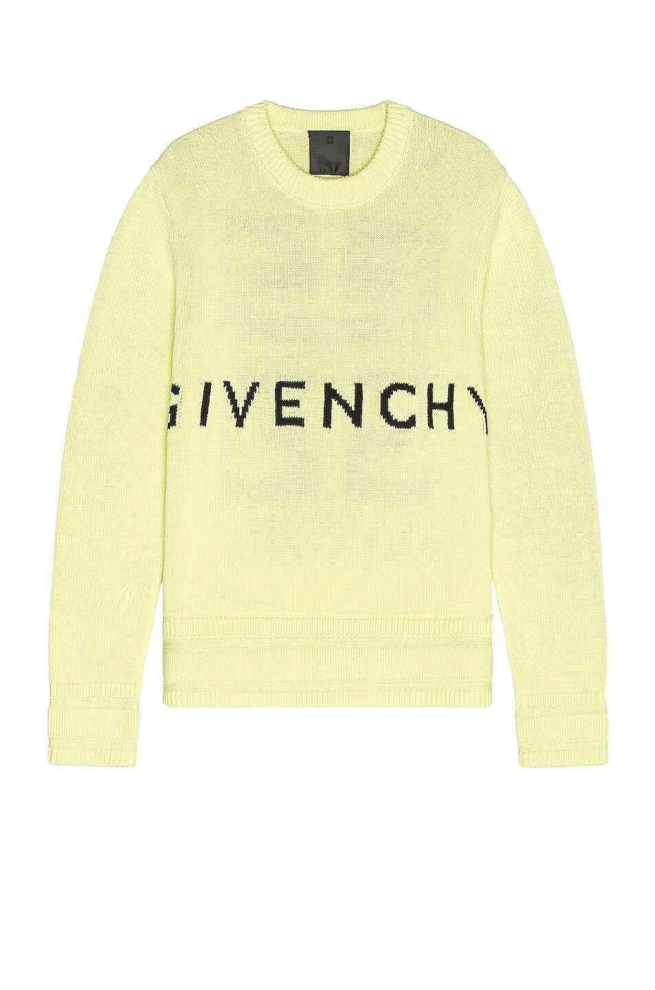 Image 1 of Givenchy Jersey Stitch Sweater in Yellow