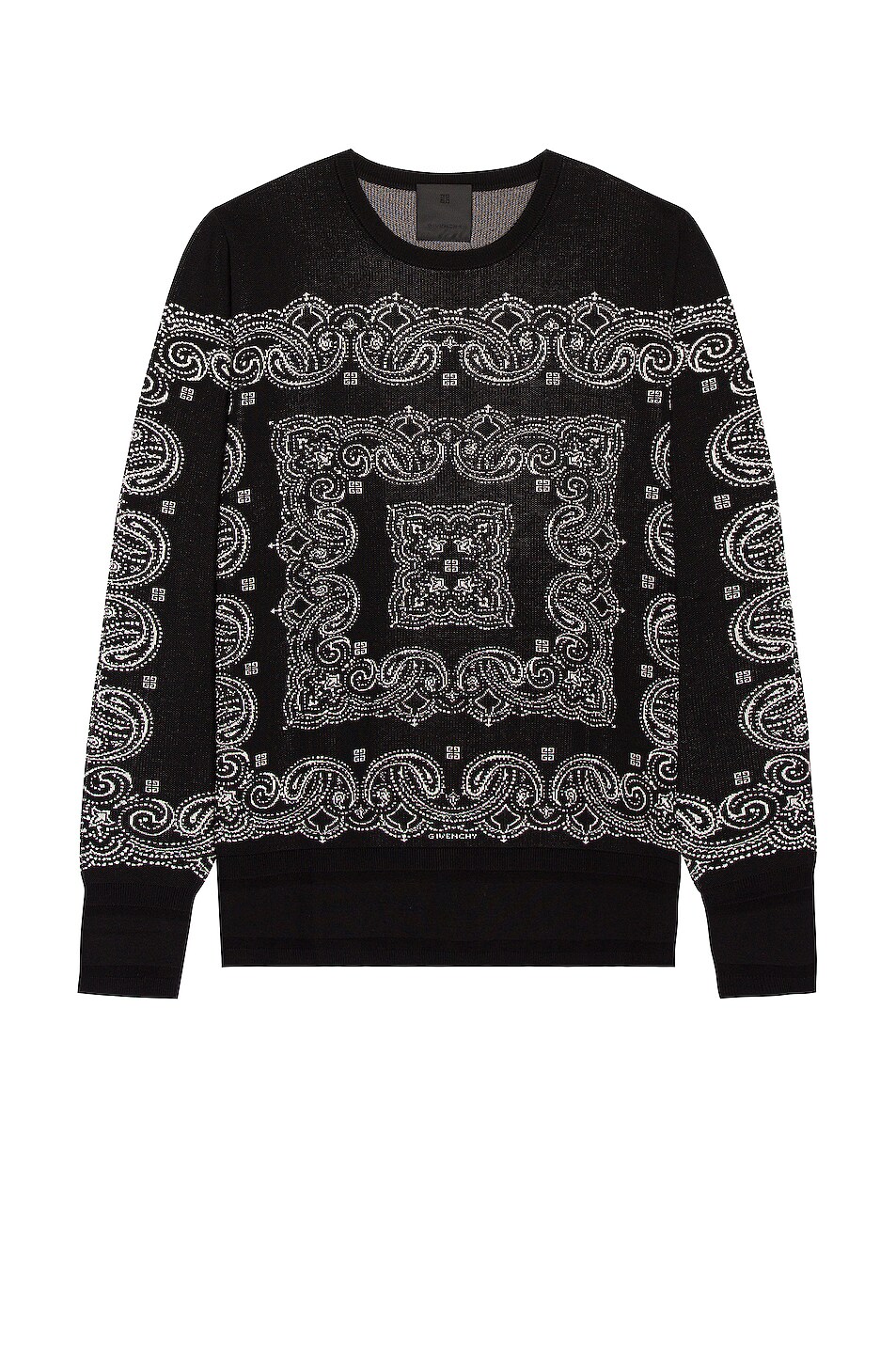 Image 1 of Givenchy Paisley Sweater in Black & White