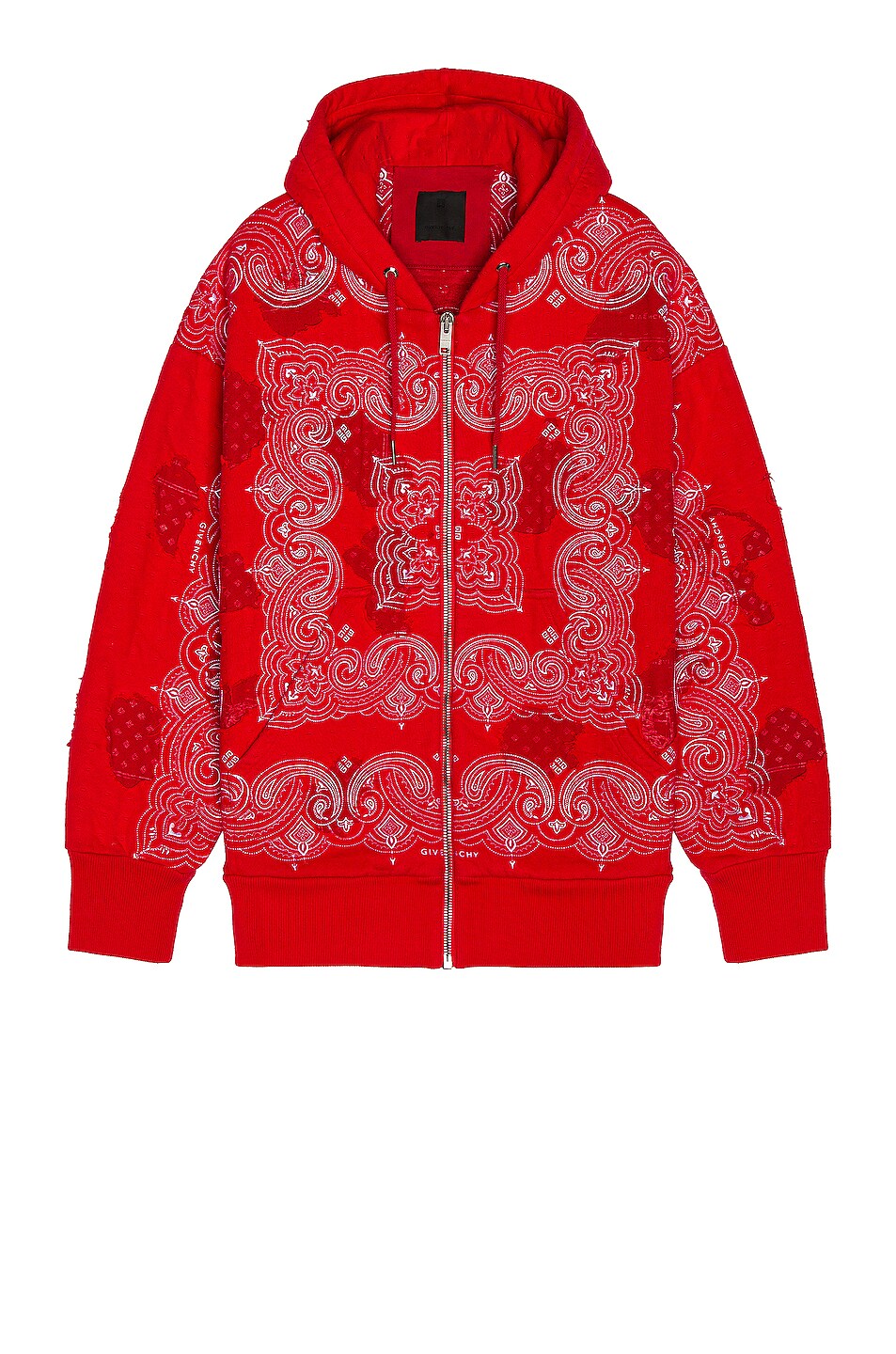 Image 1 of Givenchy Zip Hoodie in Vermillon