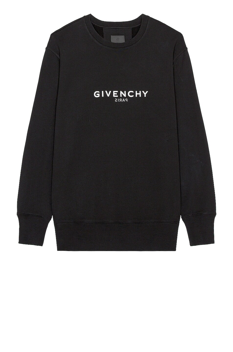 Image 1 of Givenchy Classic Fit Sweatshirt With Reverse Print in Black