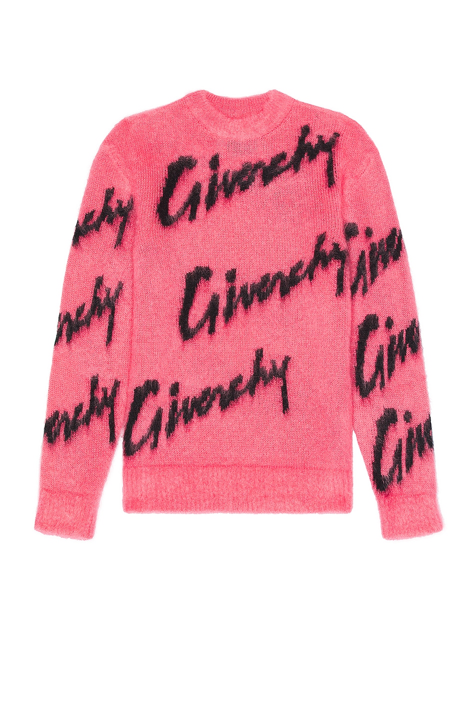 Image 1 of Givenchy Intarsia Mohair Sweater in Pink & Black