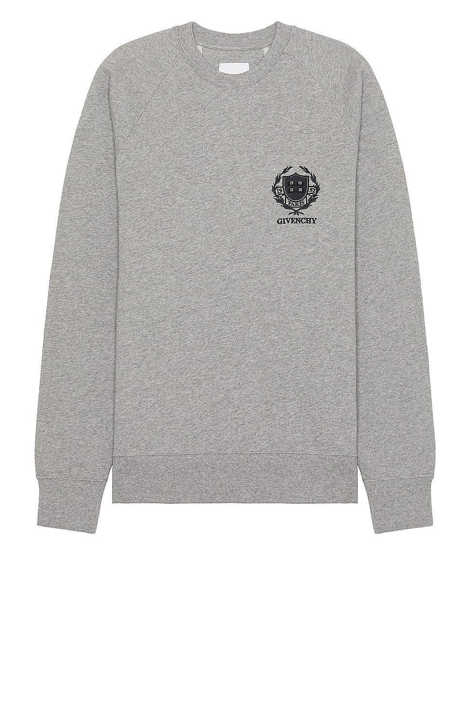 Image 1 of Givenchy Slim Fit Raglan Sweatshirt in Light Grey Melange