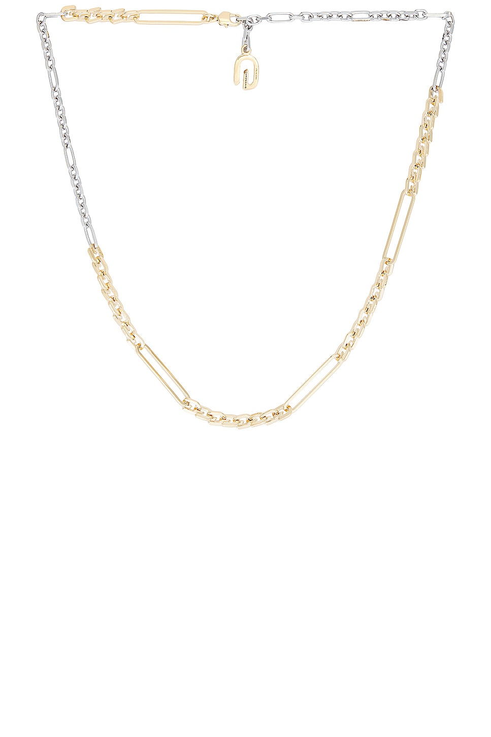 Image 1 of Givenchy G Link Mixed Necklace in Golden & Silvery