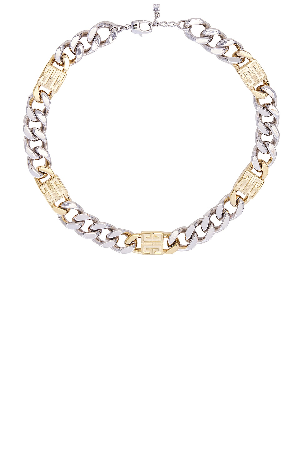 Image 1 of Givenchy 4g Golden Silvery Chain Large Necklace in Golden & Silvery