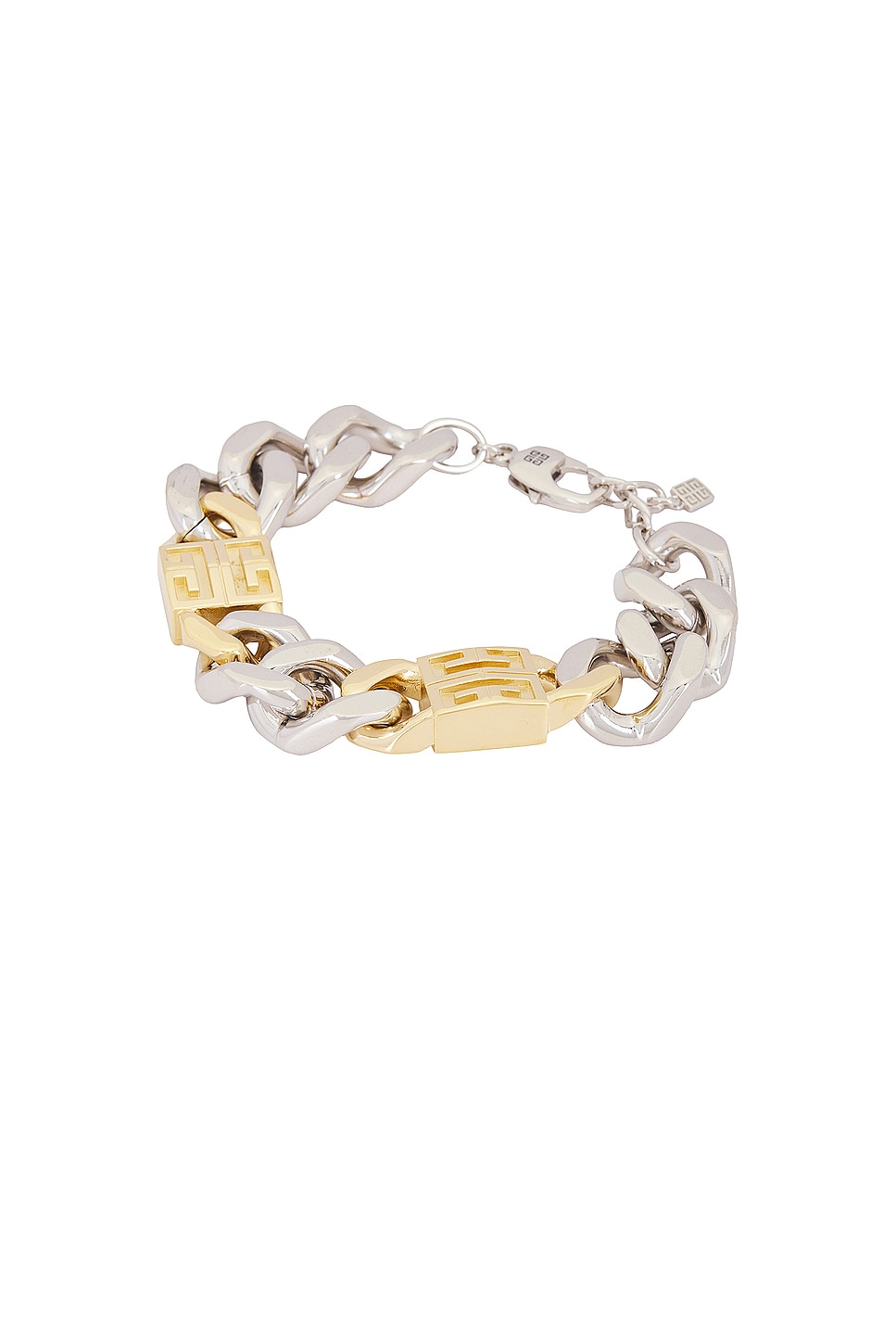 Image 1 of Givenchy 4g Golden Silvery Chain Large Bracelet in Golden & Silvery
