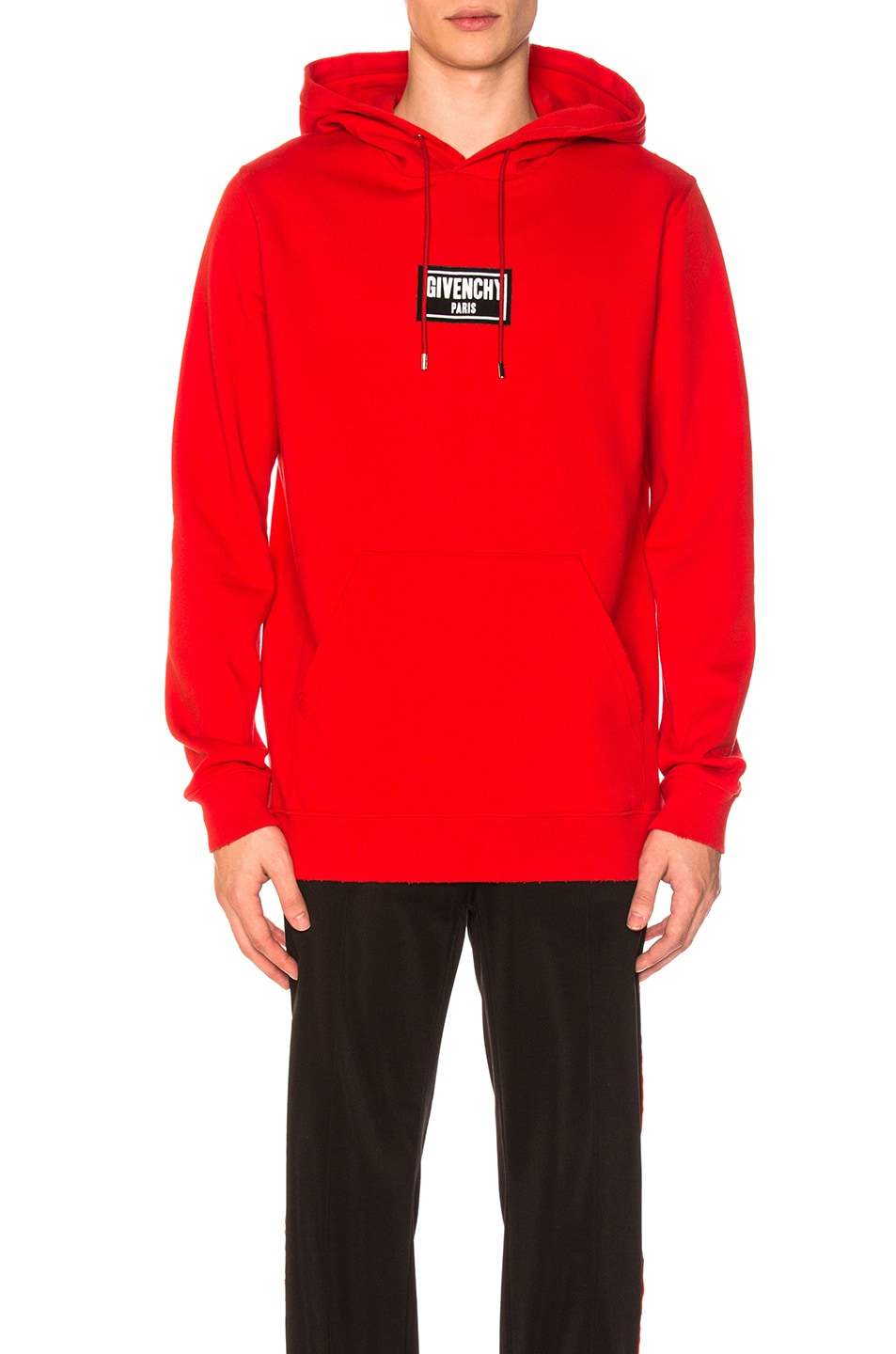 Image 1 of Givenchy Boxing Patch Destroyed Hoodie in Red