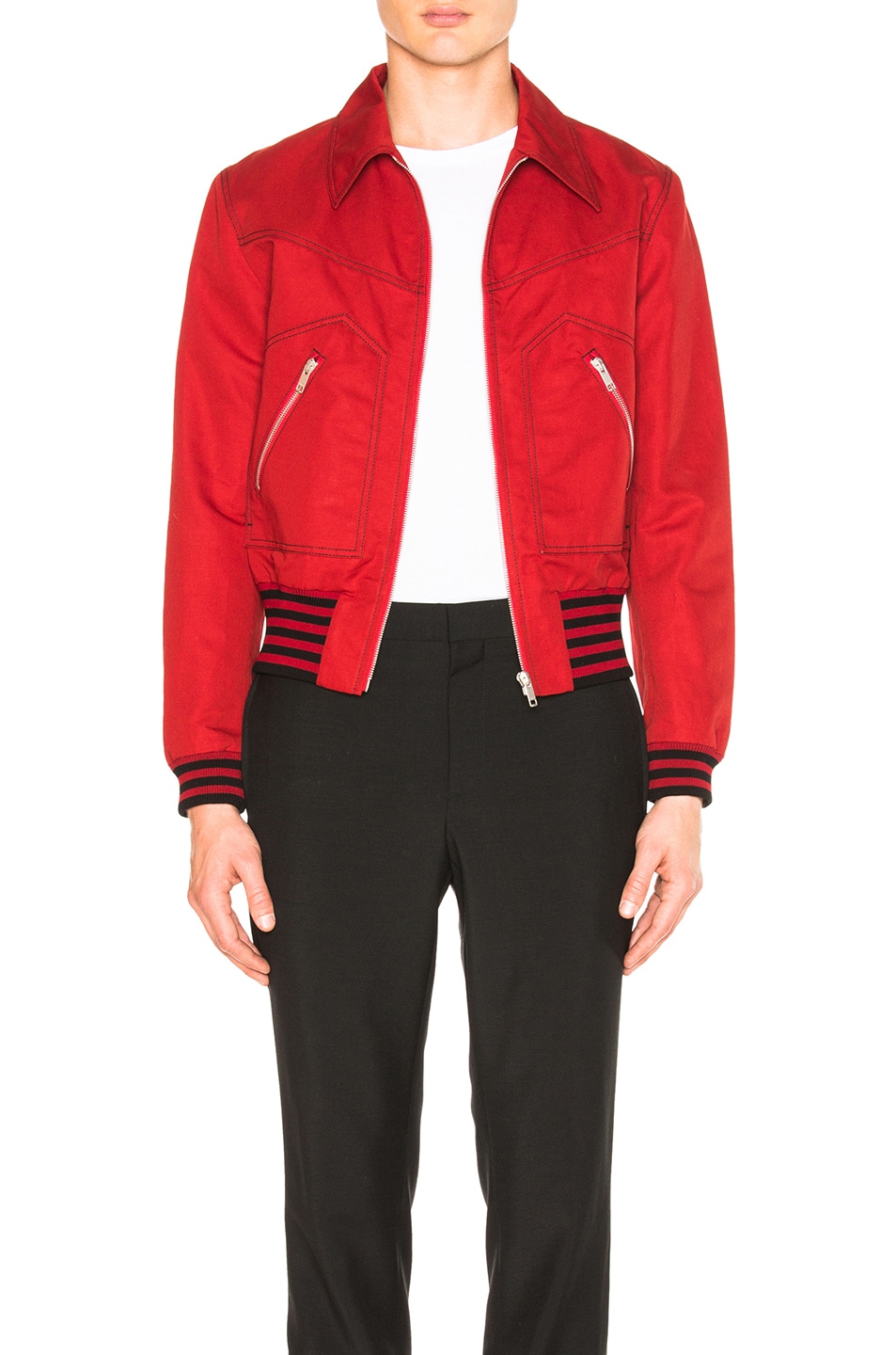 Image 1 of Givenchy Gabardine Jacket in Red