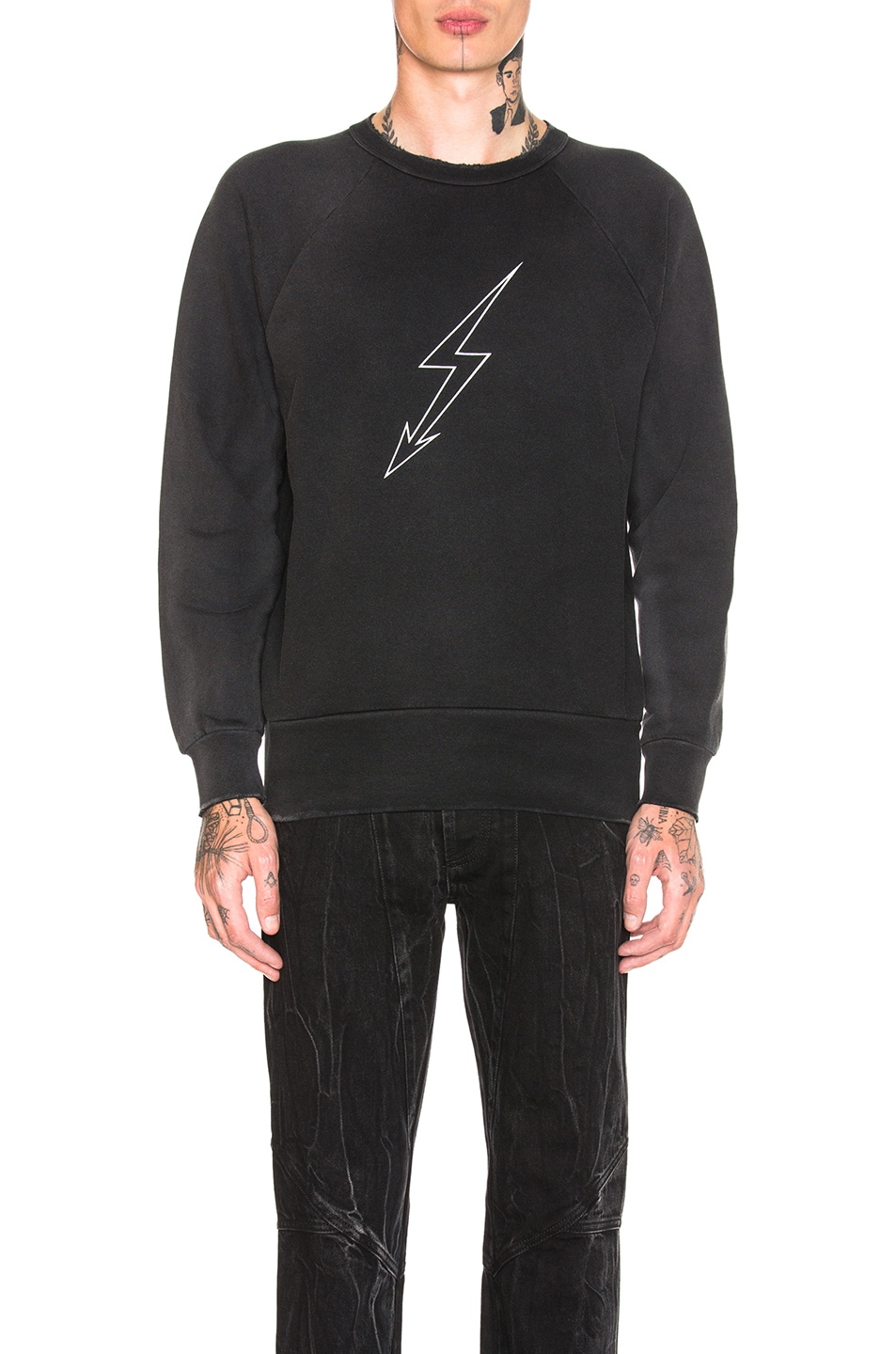 Image 1 of Givenchy Lightning Sweatshirt in Black