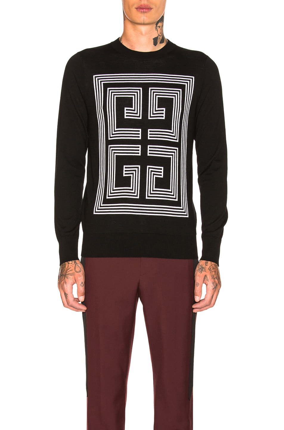 Image 1 of Givenchy 4G Sweater in Black