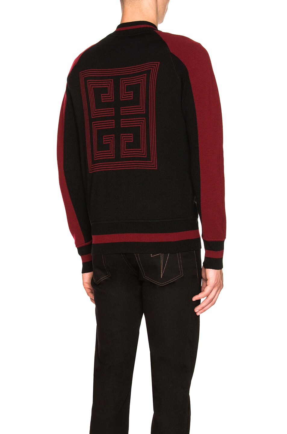 Image 1 of Givenchy Lightning Bomber in Black & Red