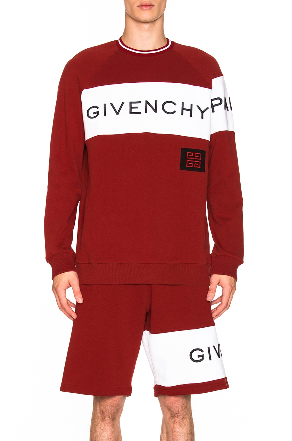Image 1 of Givenchy Logo Sweatshirt in Red