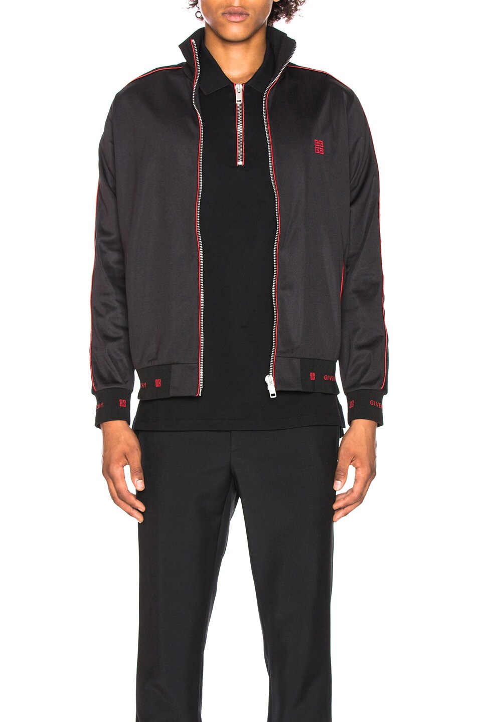 Image 1 of Givenchy 4G Track Jacket in Black