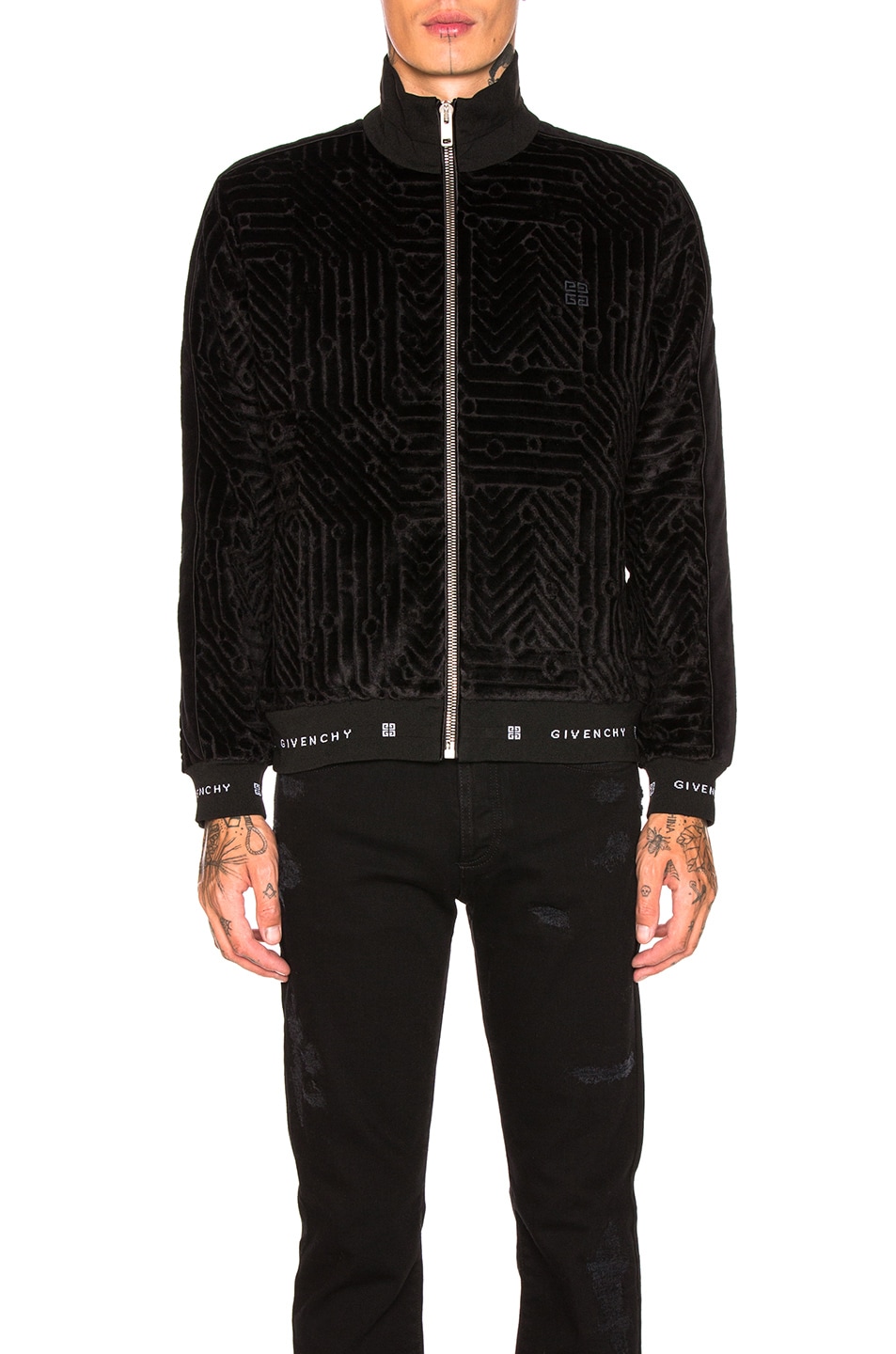 Image 1 of Givenchy Track Jacket in Black