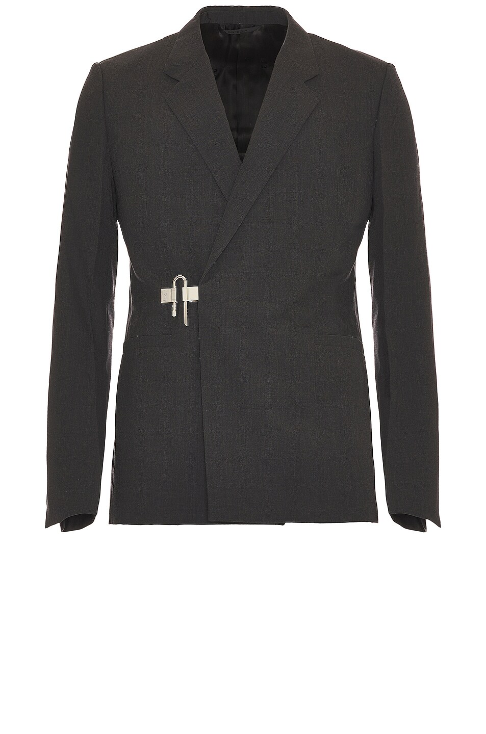 Givenchy U Lock Slim Fit Jacket In Grey Mix Fwrd 7783