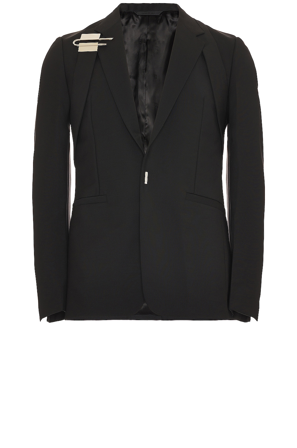 Image 1 of Givenchy U Lock Harness Slim Fit Jacket in Black