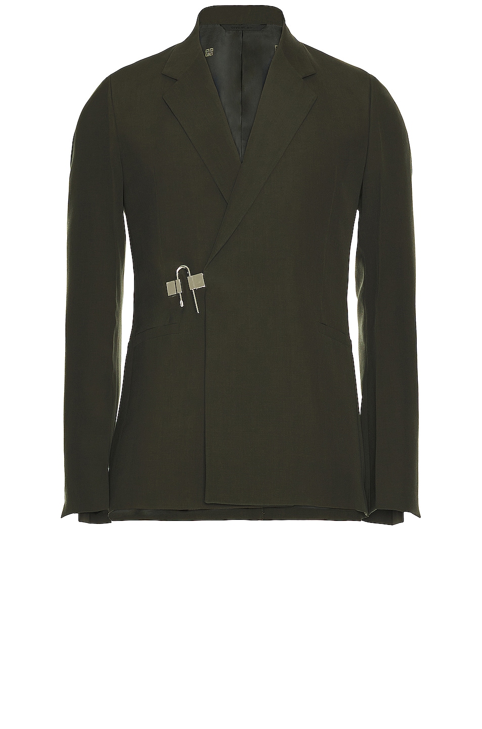 Image 1 of Givenchy U Lock Slim Fit Jacket in Military Green
