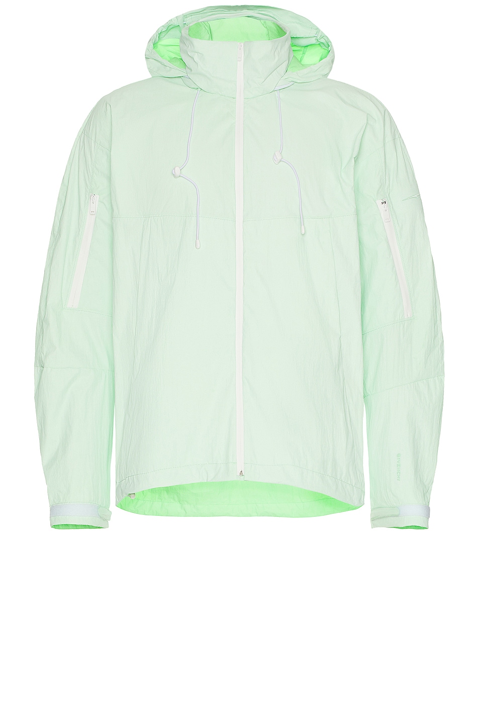 Image 1 of Givenchy Sitka Shell Windbreaker Jacket in Mint Green