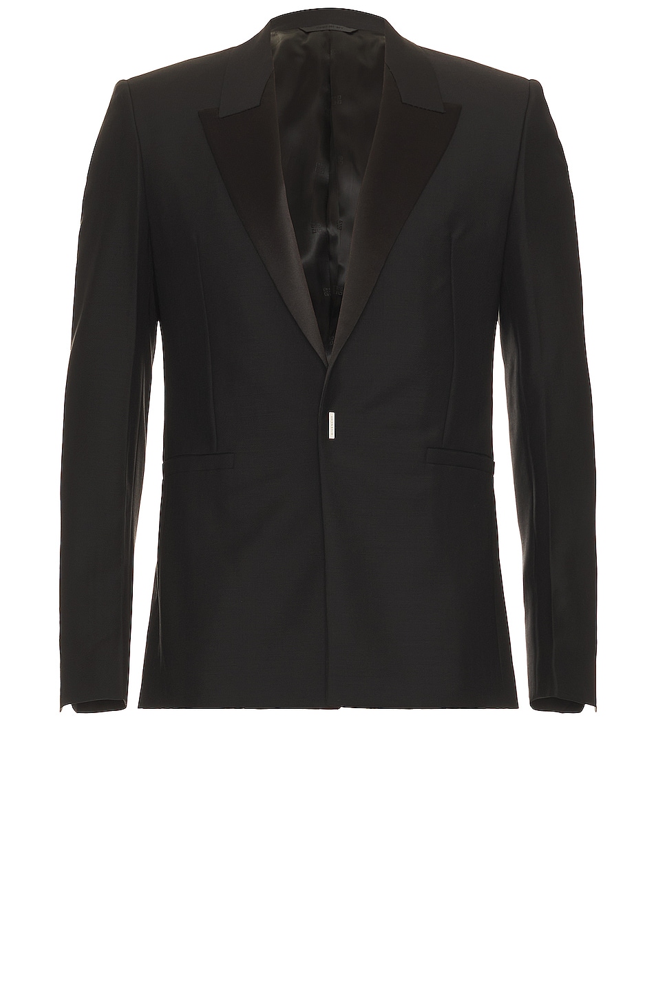 Image 1 of Givenchy Slim Hook Blazer Jacket in Black