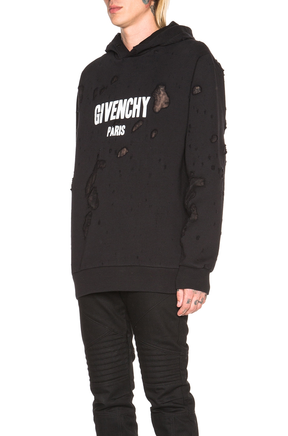 givenchy paris destroyed hoodie price