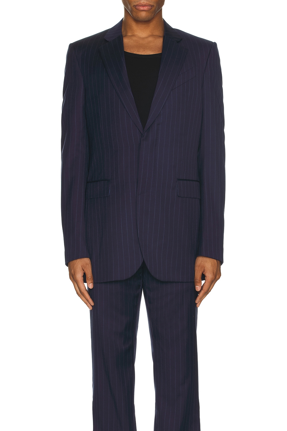 Fitted Notch Blazer Jacket - Thumbnail 4