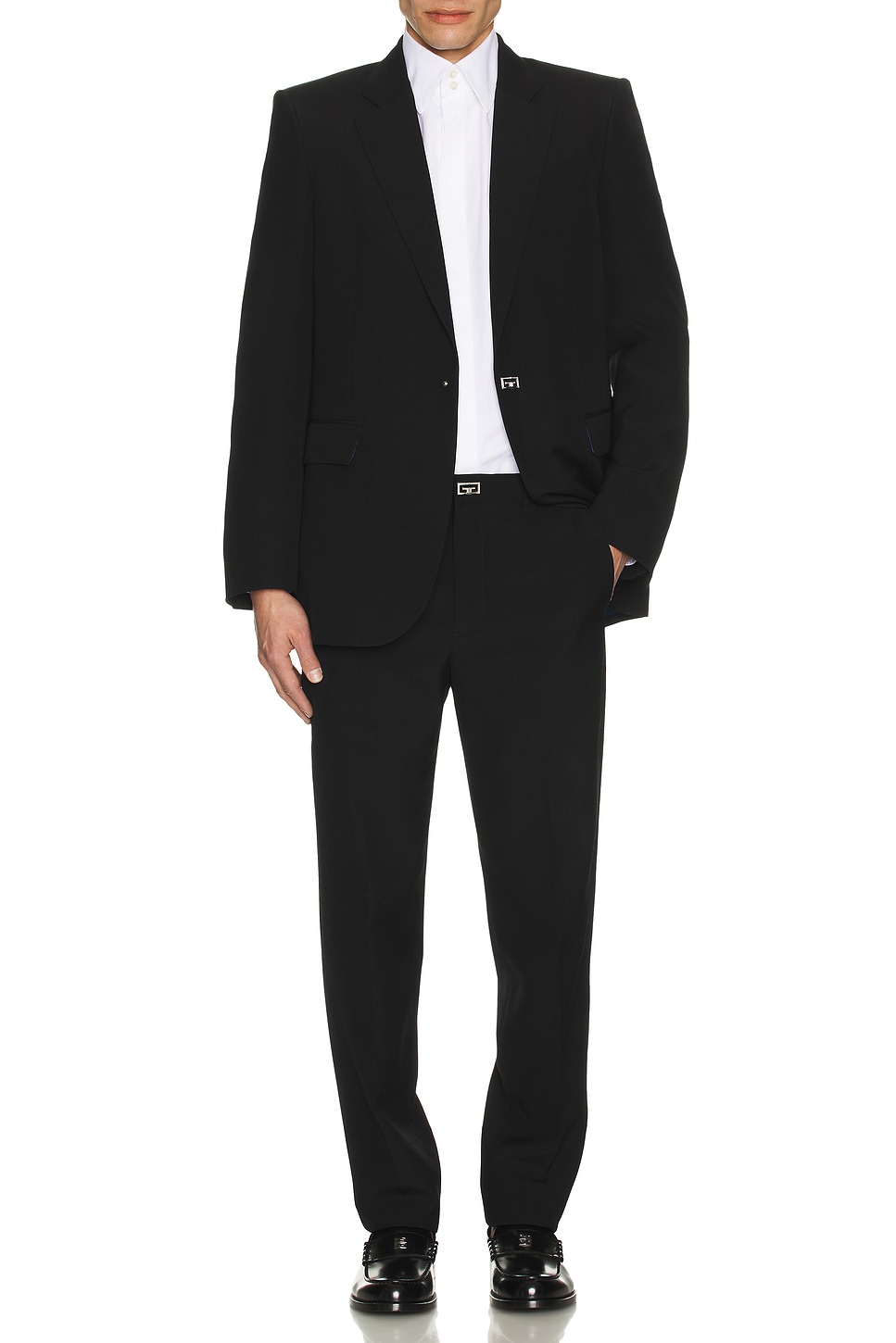 Image 1 of Givenchy Single Breasted Blazer Jacket in Black