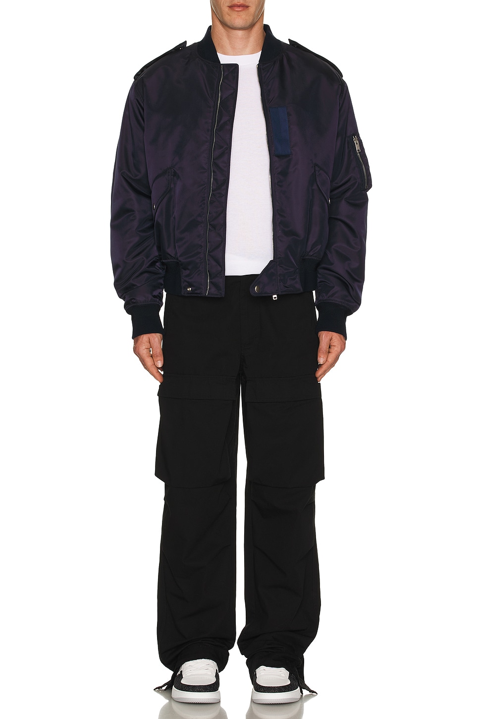 Image 1 of Givenchy Bomber Jacket in Navy