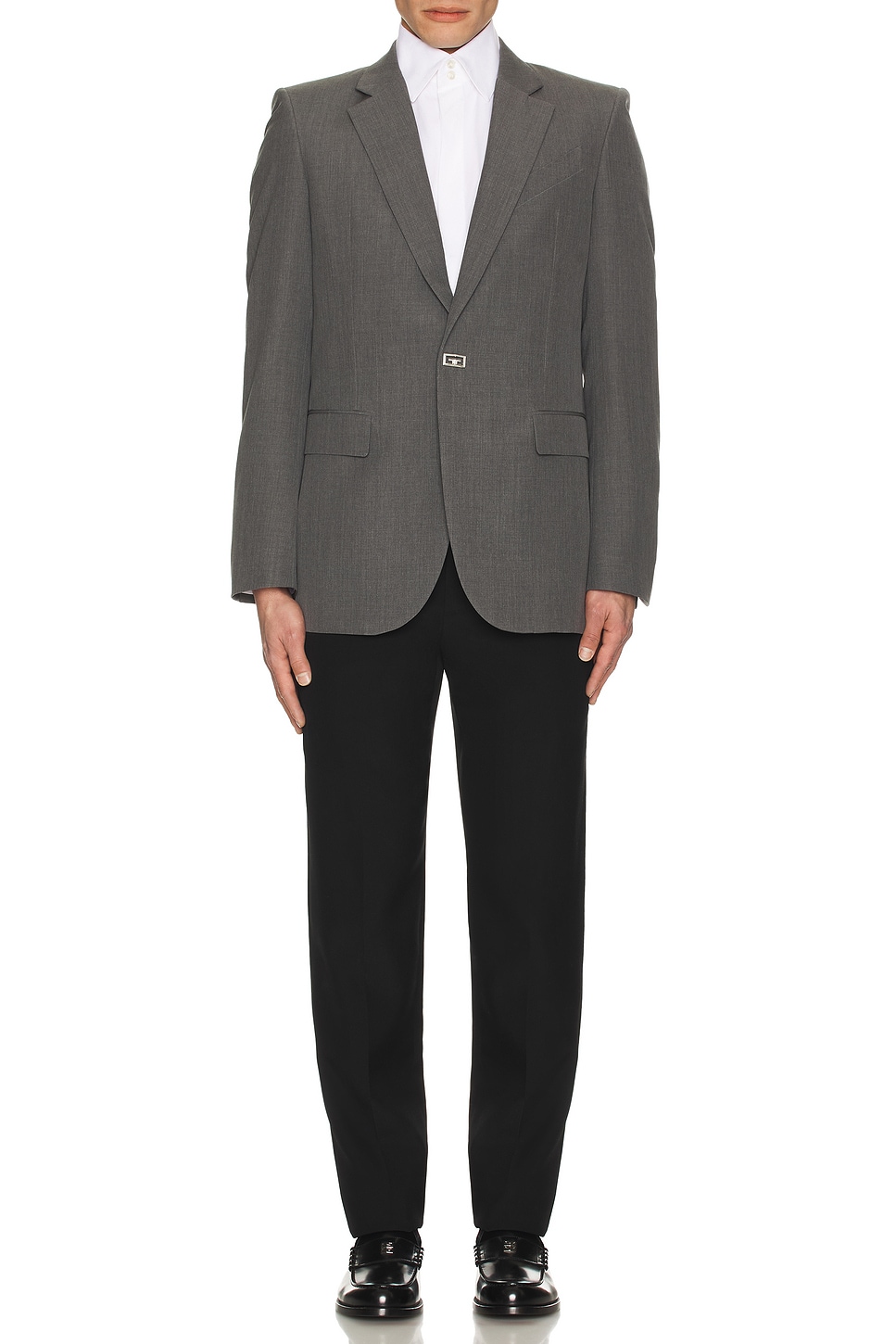 Image 1 of Givenchy Single Breasted Blazer Jacket in Medium Grey