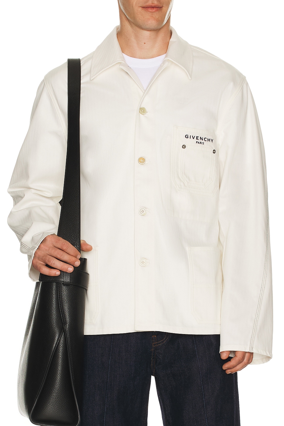 Image 1 of Givenchy Patch Pockets Jacket in White