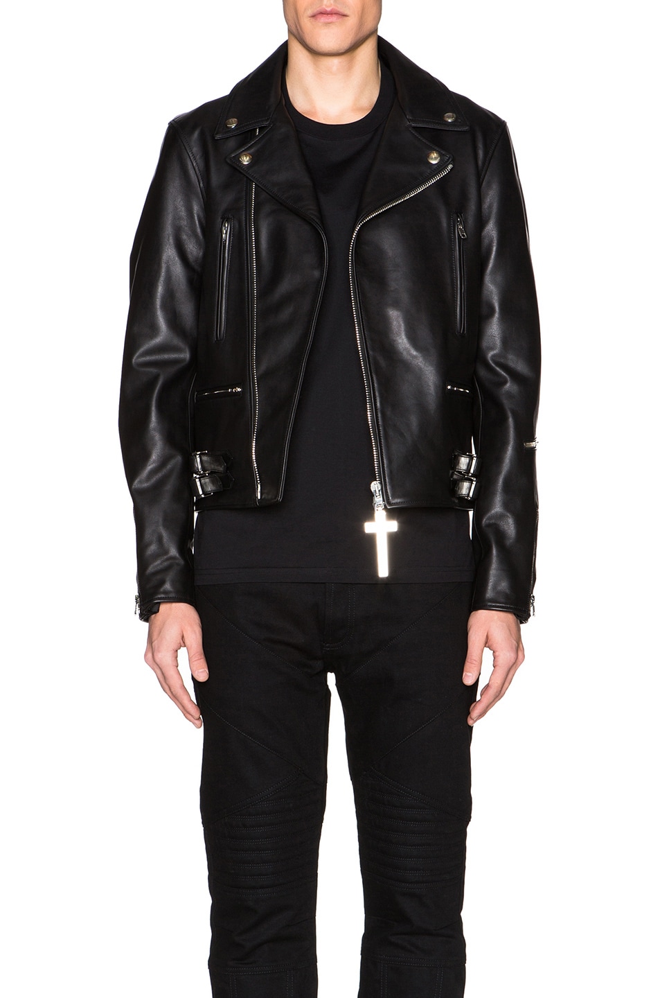 Image 1 of Givenchy Leather Jacket in Black