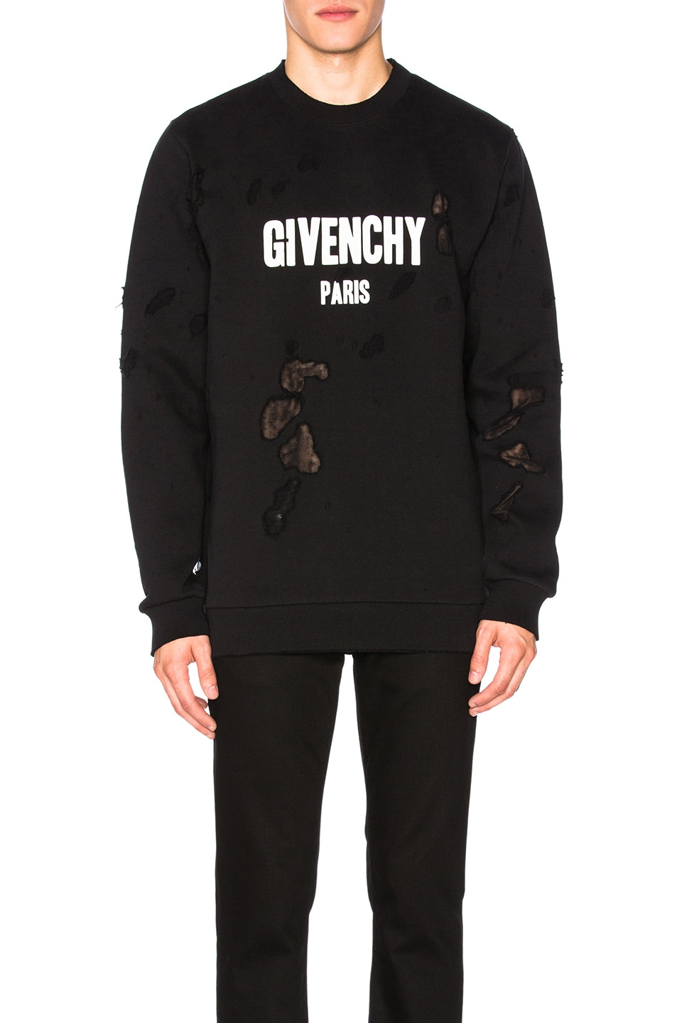 Image 1 of Givenchy Printed Sweatshirt in Black