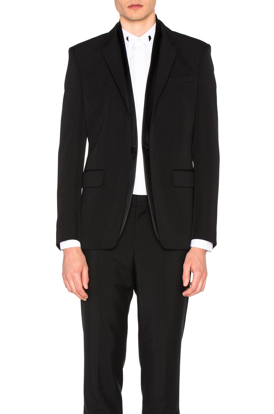 Image 1 of Givenchy Virgin Wool Blazer in Black