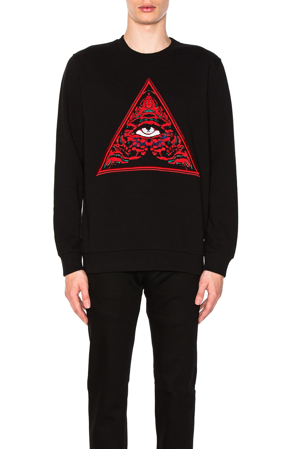 Image 1 of Givenchy Triangle Realize Sweatshirt in Black