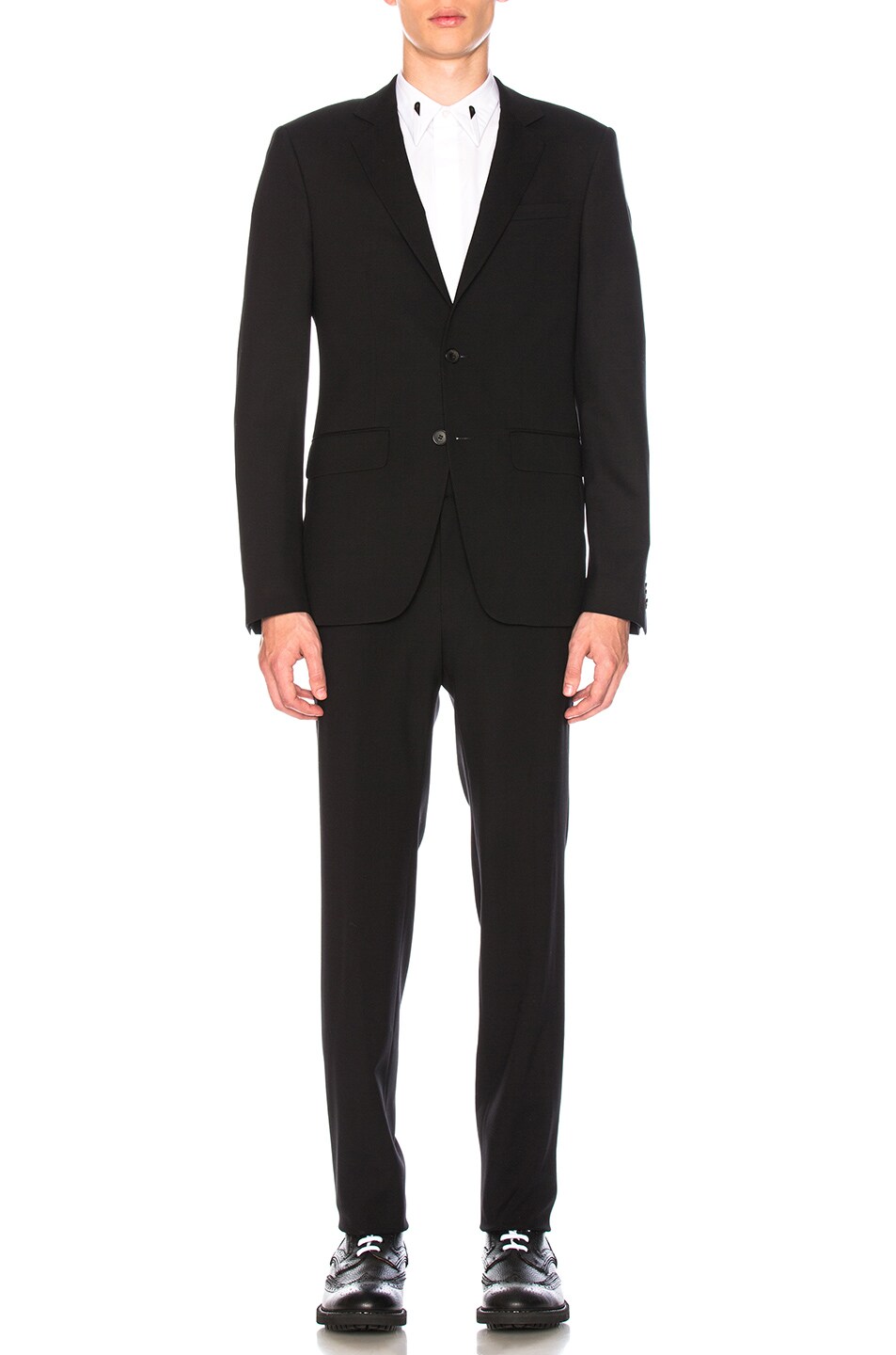 Image 1 of Givenchy Peak Lapel Suit in Black