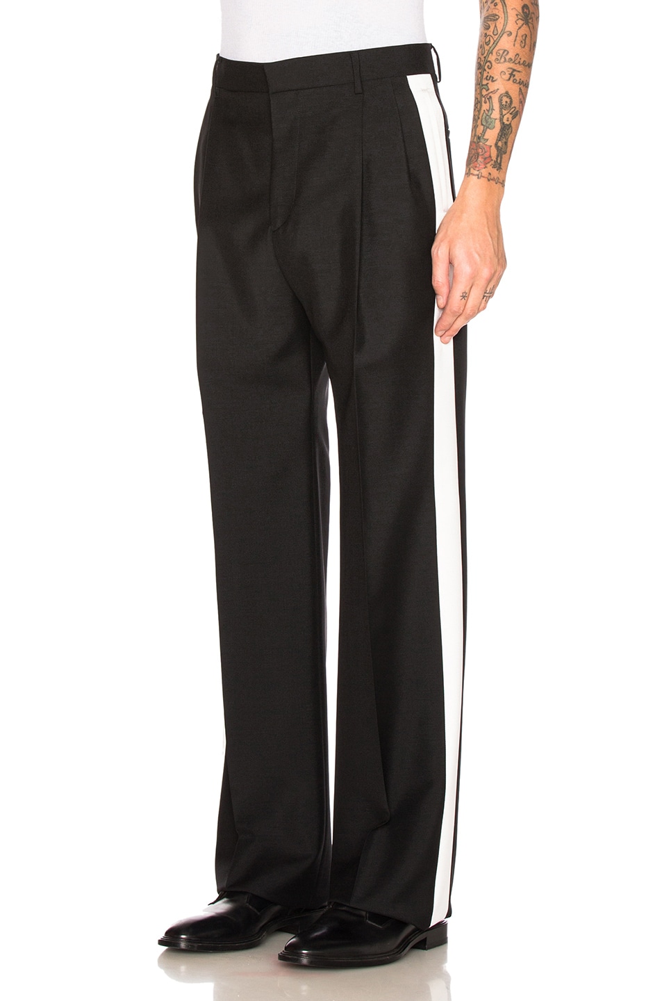 Image 1 of Givenchy Contrast Stripe Trousers in Black & White