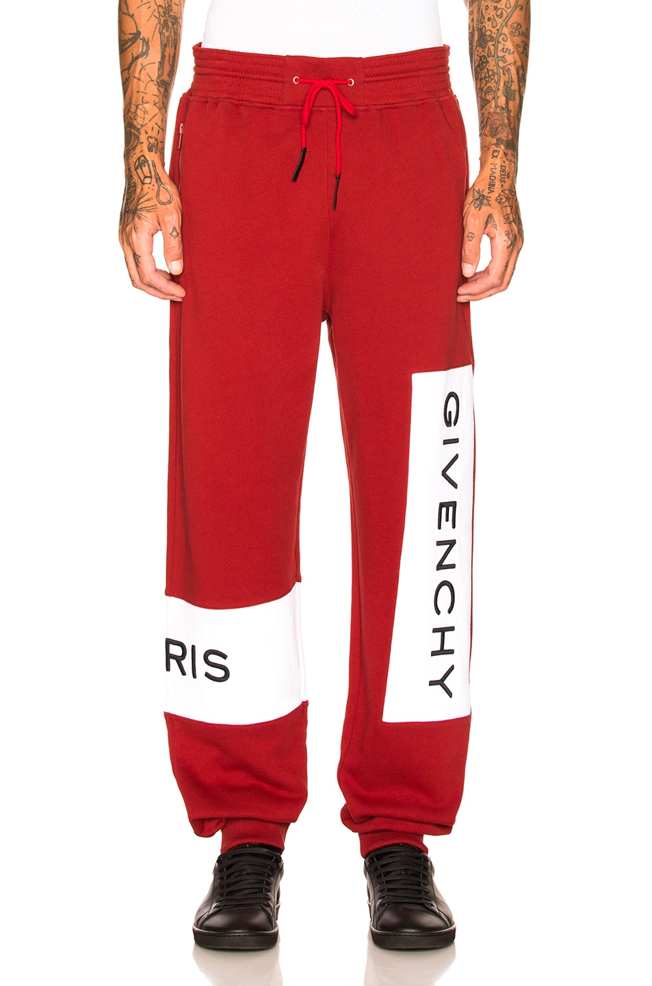 Image 1 of Givenchy Logo Sweatpants in Red