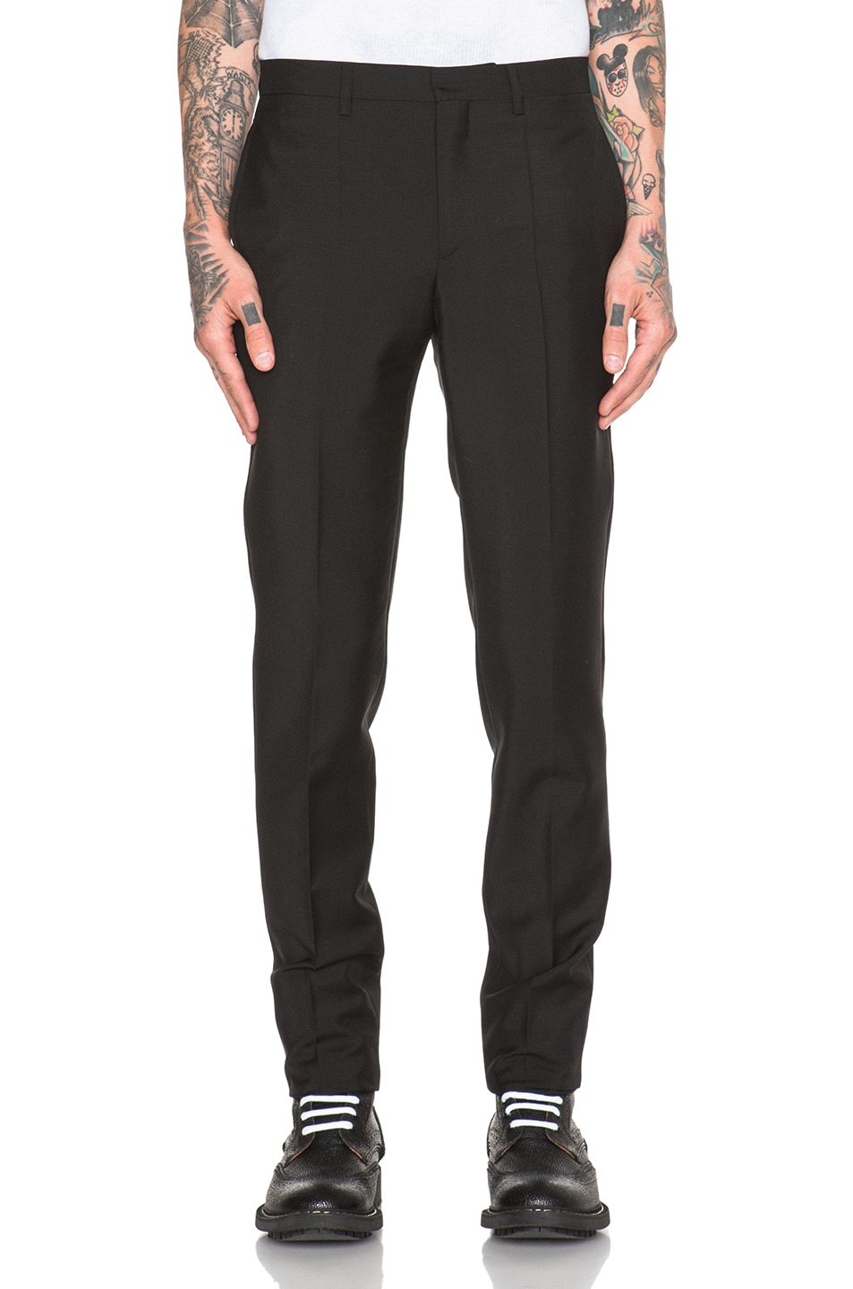 Image 1 of Givenchy Wool Mohair Slim Trousers in Black