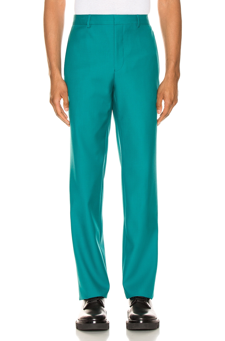 Image 1 of Givenchy Cropped Trousers in Turquoise