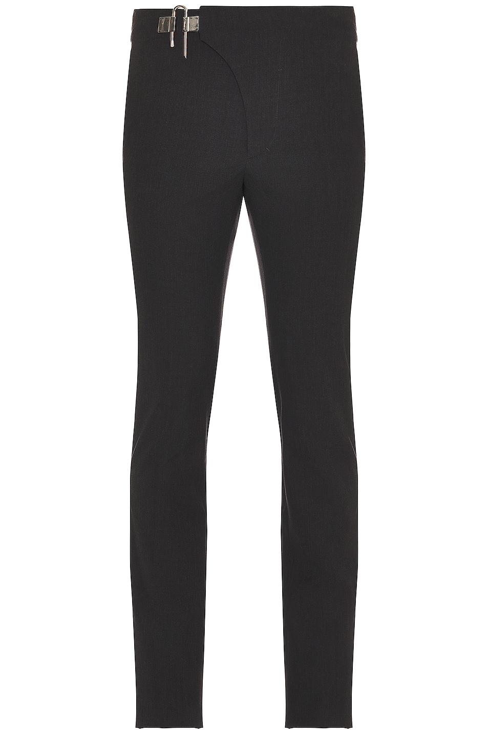 Image 1 of Givenchy Slim Fit Trousers With Side U Lock Belt in Grey Mix