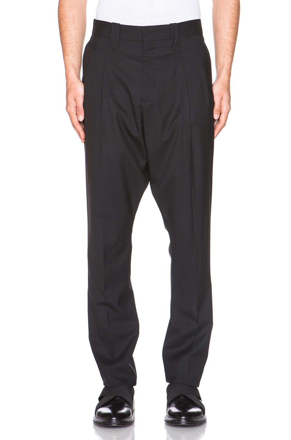 Image 1 of Givenchy Pleated Harem Trousers in Black