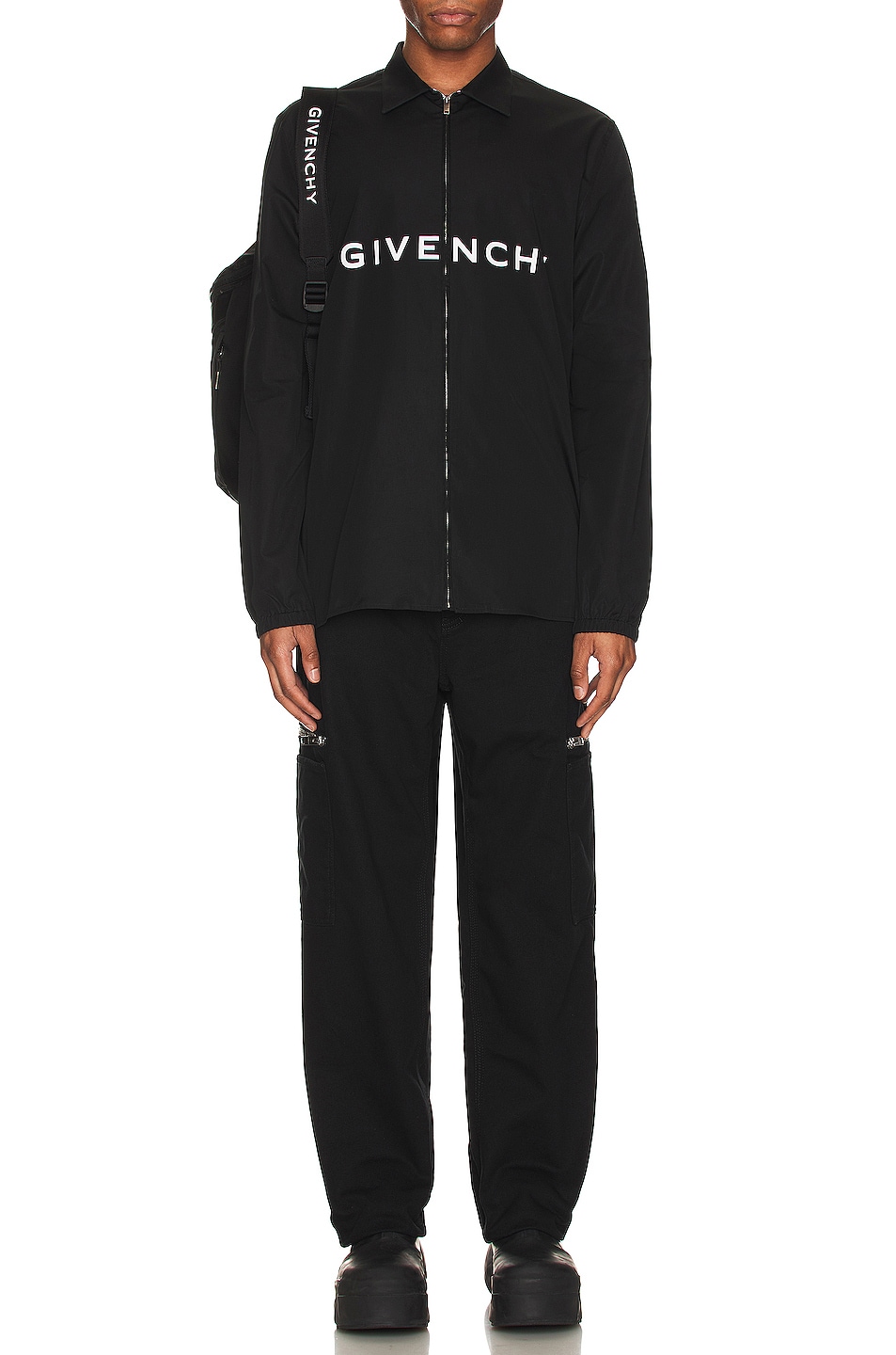 Image 1 of Givenchy Loose Fit Cargo Pocket Pants in Black